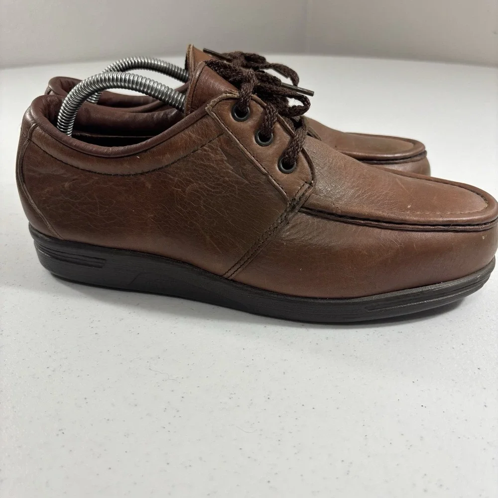 Vintage Red Wing Dunoon Brown Leather Moc Toe Oxford 6602 SD Type 1 Men Sz 9 EEE